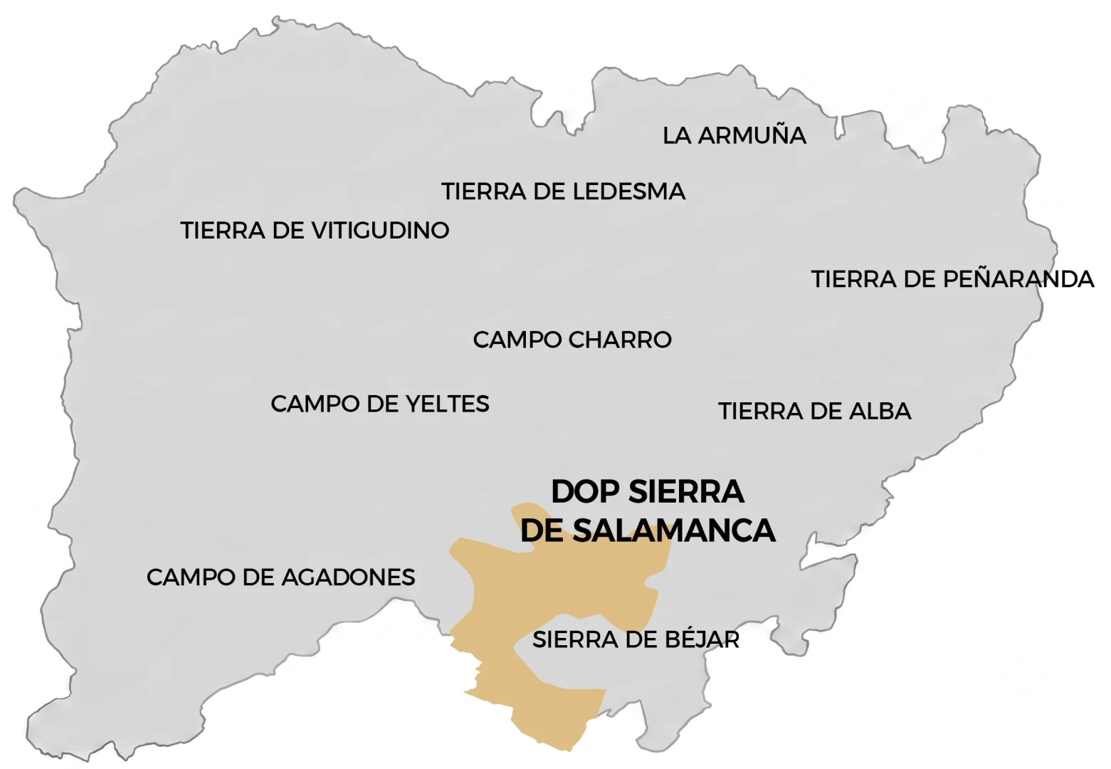 limite dop sierra salamanca provincia
